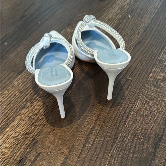 Schutz Pearl Crystal Knot Mule Pumps - Picture 3 of 3